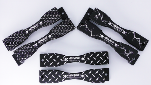 Madlandz Performance Battery Hold Downs (Pair) *CUSTOM LOGO* Ford 6.7L Power stroke (2011+)