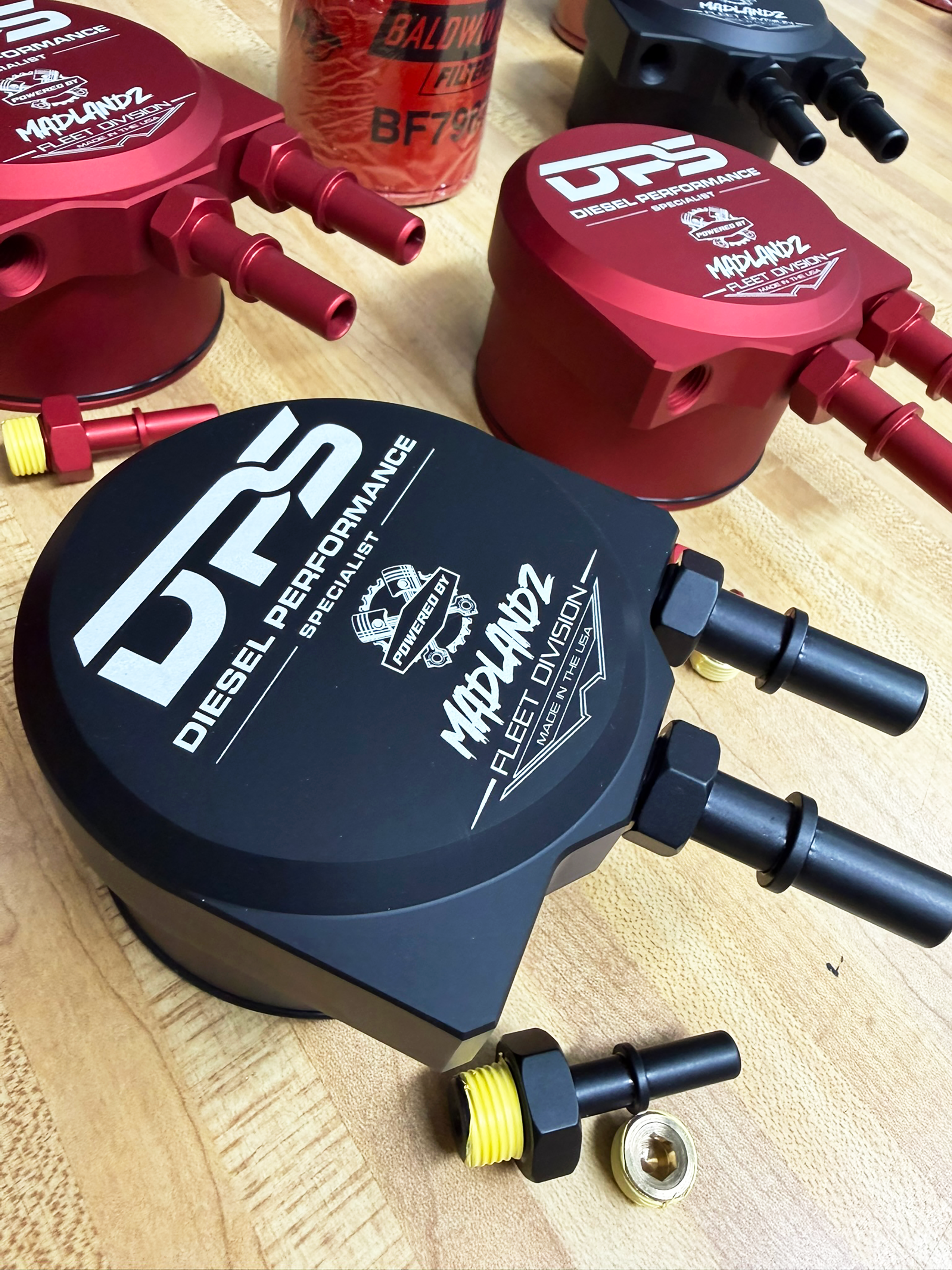 Madlandz Fleet Division Fuel Filter Conversion Kit *custom logo* | 2011-2026 Ford 6.7 Powerstroke