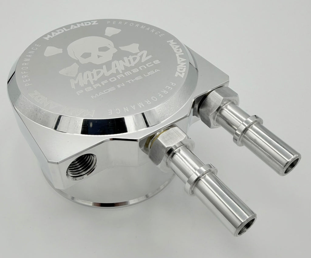 Madlandz Performance Fuel Filter Conversion Kit for 2011-2026 Ford Power Stroke 6.7L *Skull n' Bones logo*