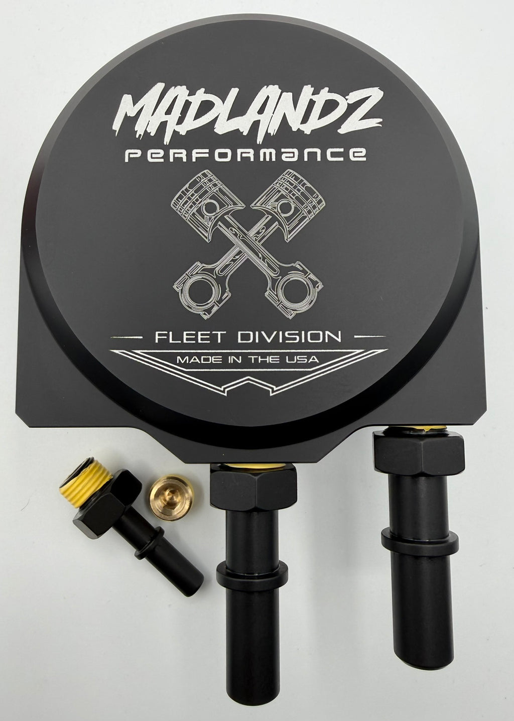 Madlandz Performance Fuel Filter Conversion Kit for 2011-2026 Ford PowerStroke 6.7L *Piston X logo*