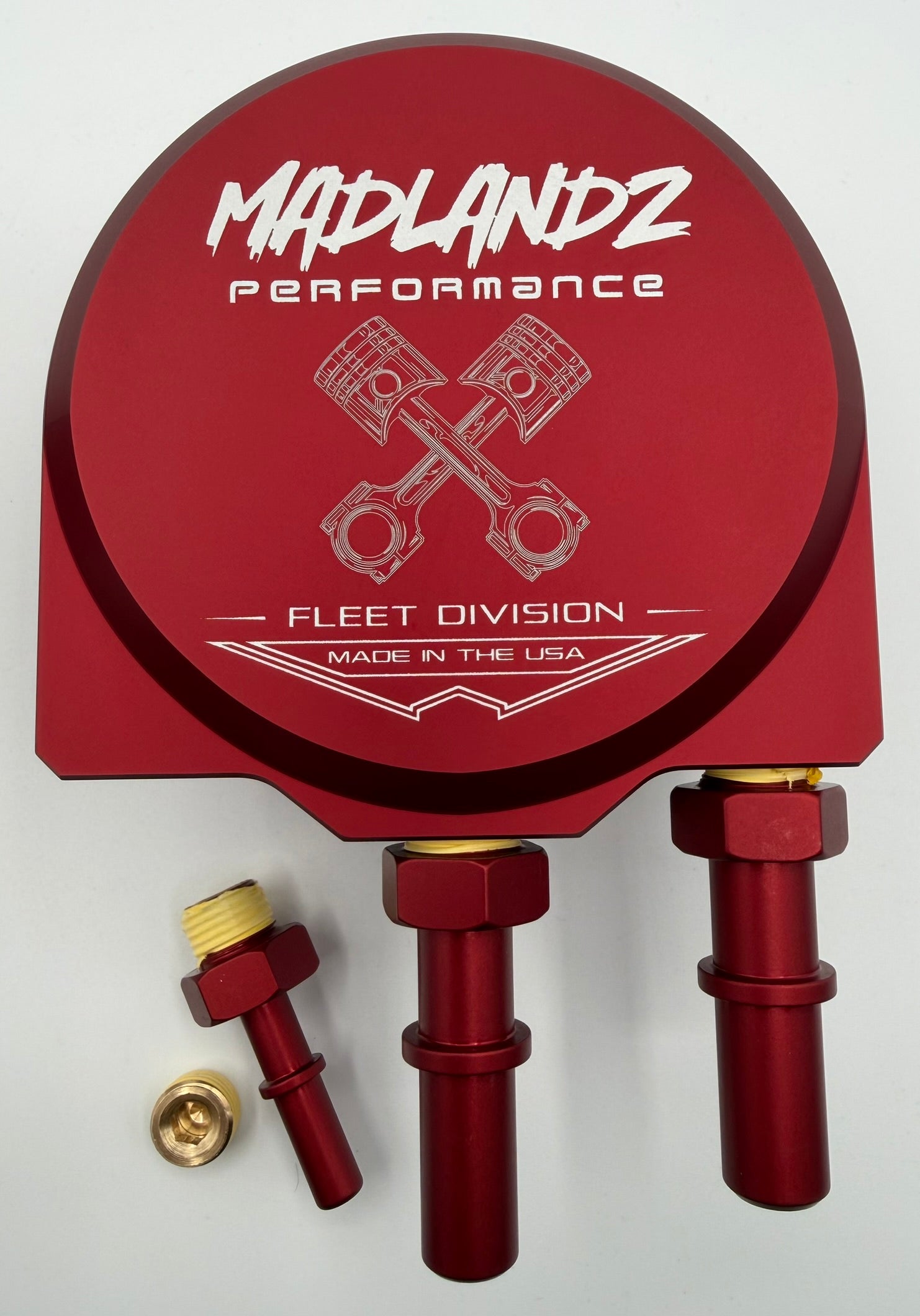 Madlandz Performance Fuel Filter Conversion Kit for 2011-2026 Ford PowerStroke 6.7L *Piston X logo*