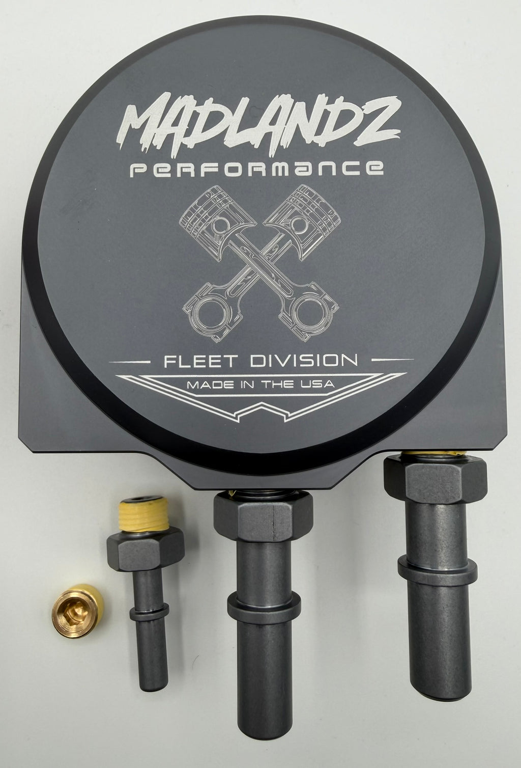Madlandz Performance Fuel Filter Conversion Kit for 2011-2026 Ford PowerStroke 6.7L *Piston X logo*