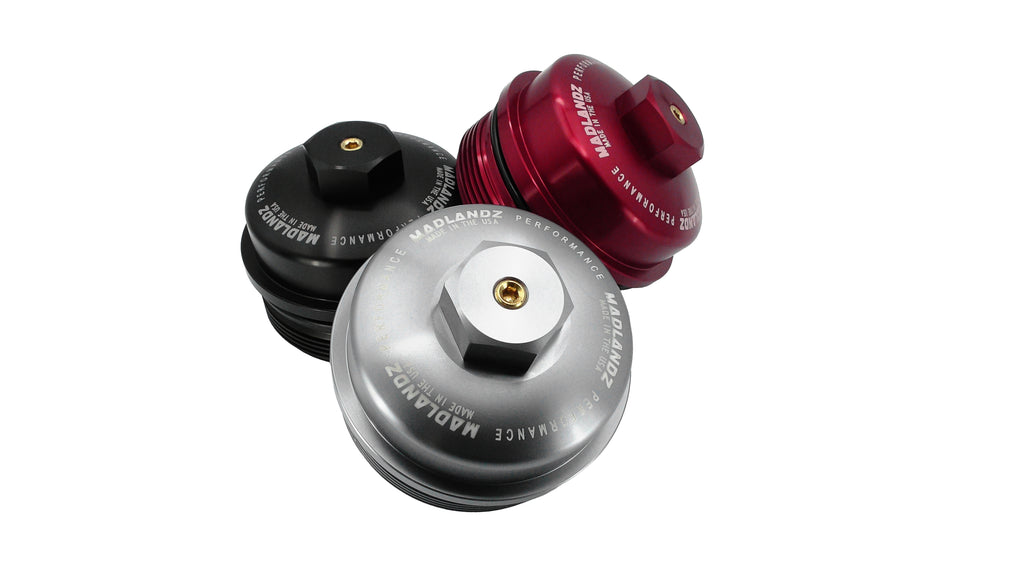 Ford 6.0 / 6.4 Powerstroke Oil Filter Cap 2003–2010 by Madlandz Performance