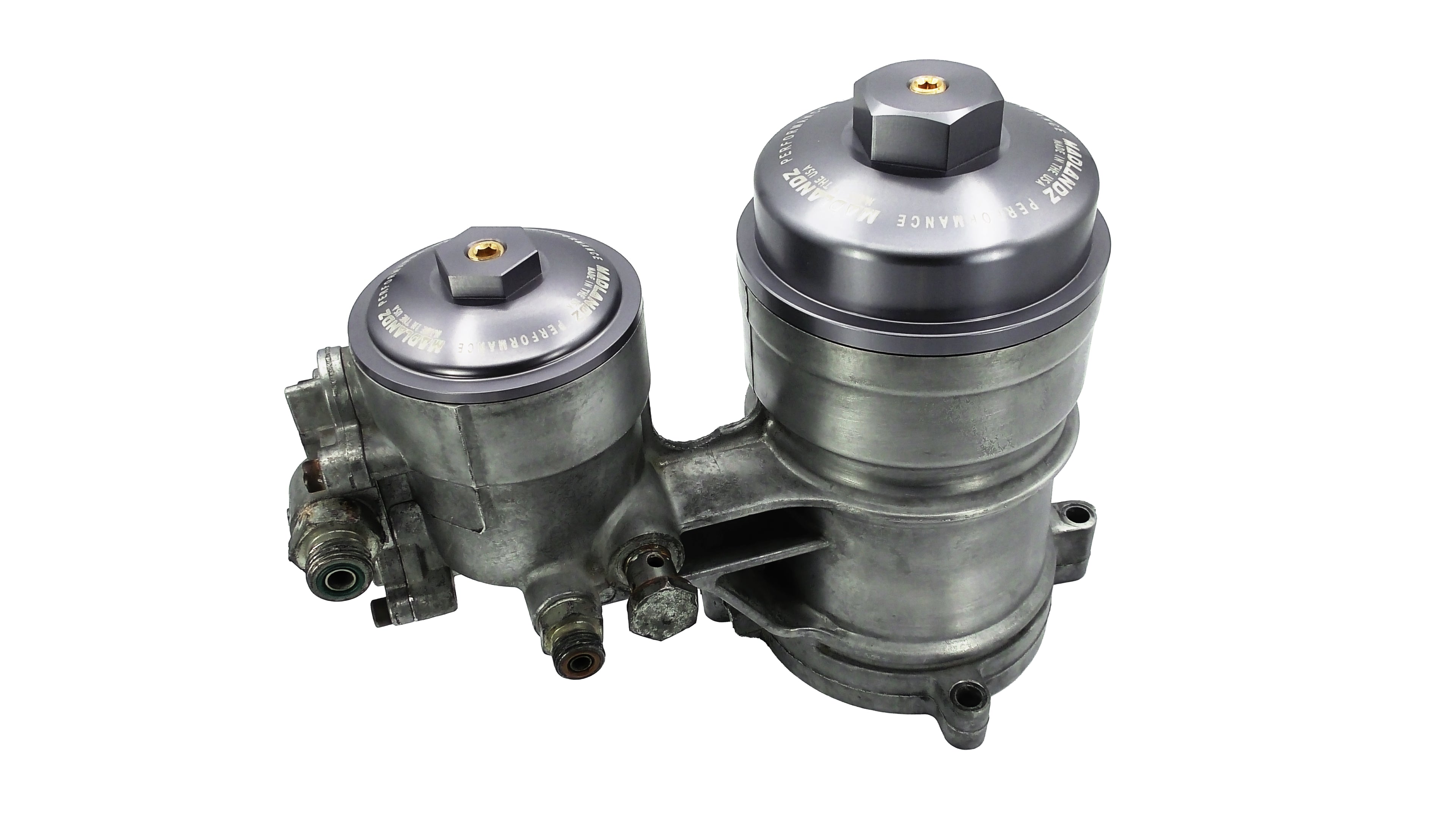 **BUNDLE** 2003–2007 Ford 6.0L Powerstroke Oil & Fuel Filter Cap by Madlandz Performance