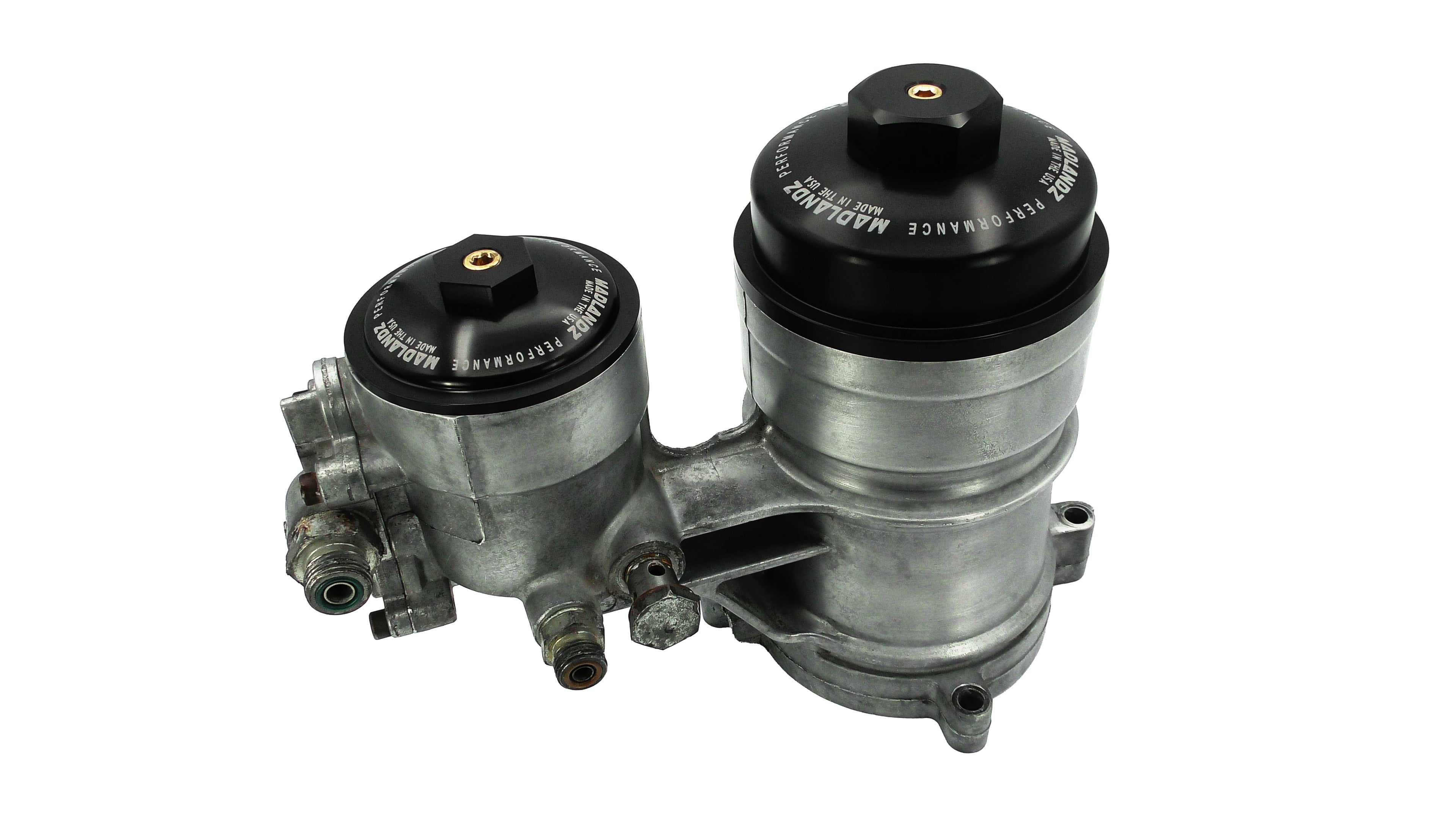 **BUNDLE** 2003–2007 Ford 6.0L Powerstroke Oil & Fuel Filter Cap by Madlandz Performance
